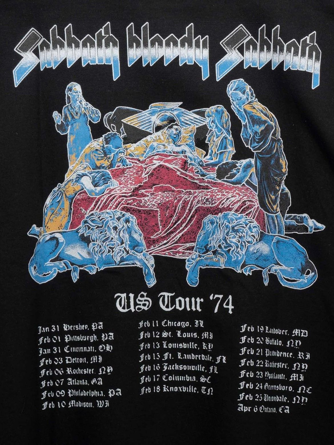 MA LABEL BY MAISON SPECIAL - ブラック サバス オーバーサイズ T