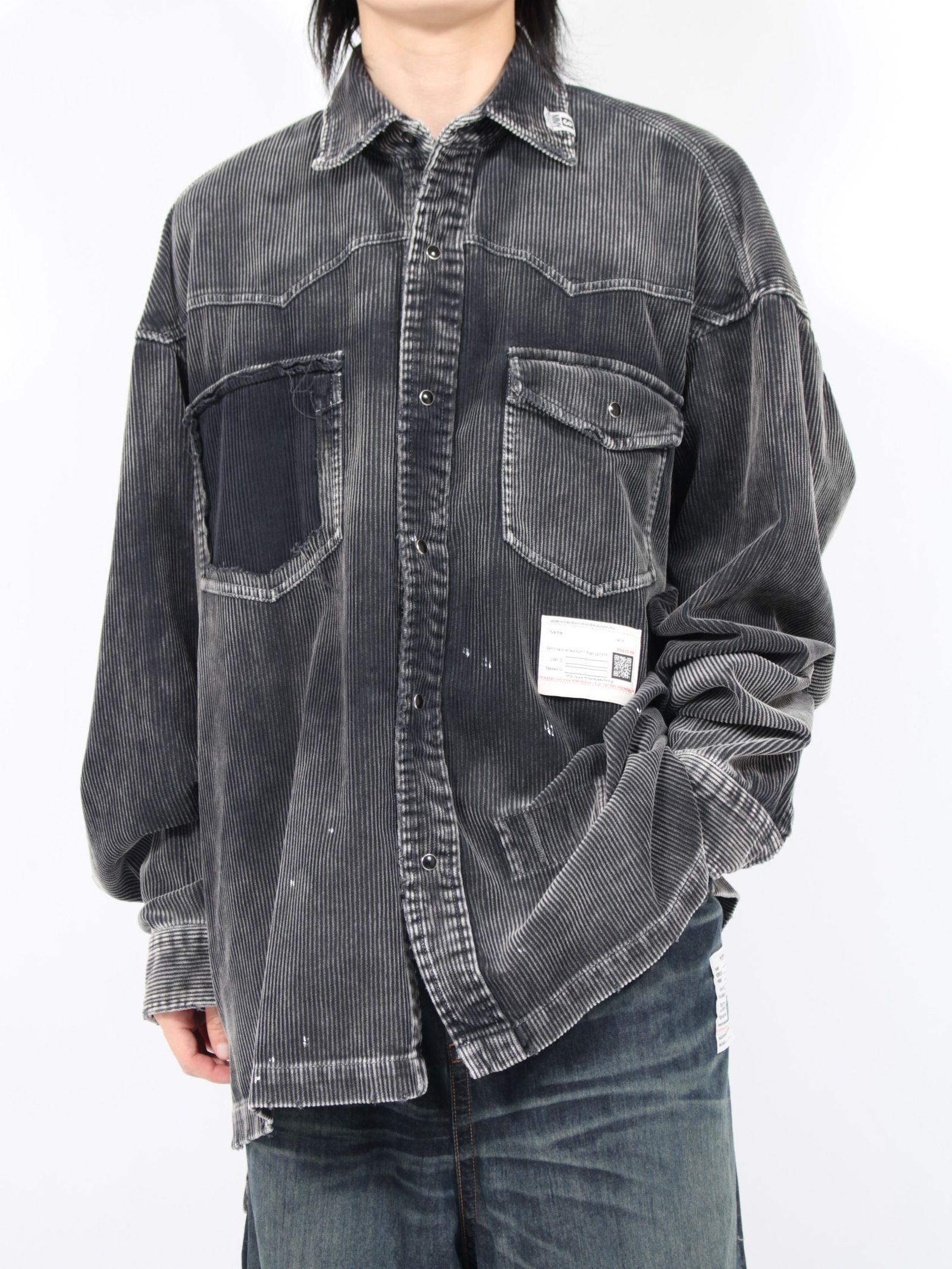 Maison MIHARA YASUHIRO - 【24AW】エイジ コーデュロイ シャツ / AGED