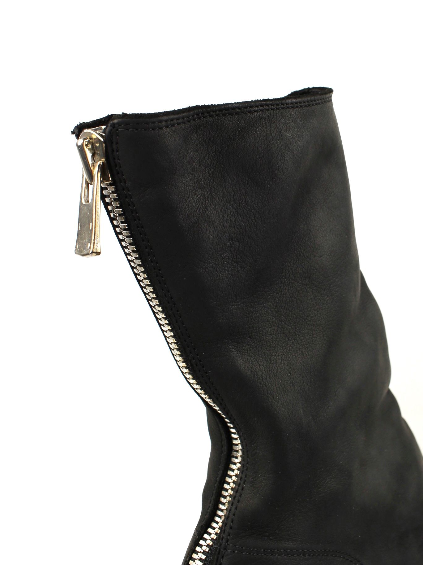 GUIDI - 【788Z】子牛革 バックジップ ベビーカーフレザー ミドル