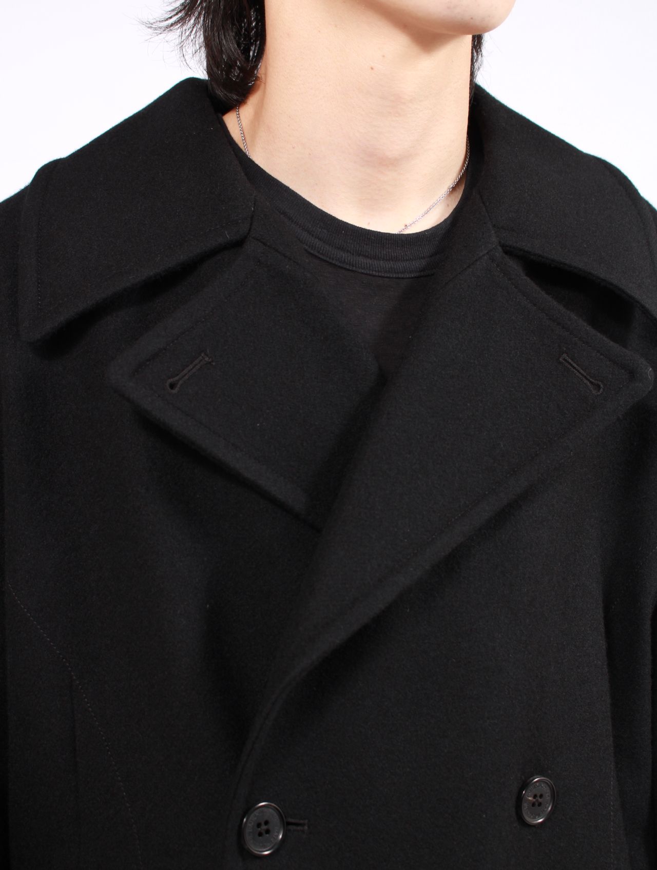 DAIRIKU - 【25AW】バットマン ドレープ ロング ピー コート / 