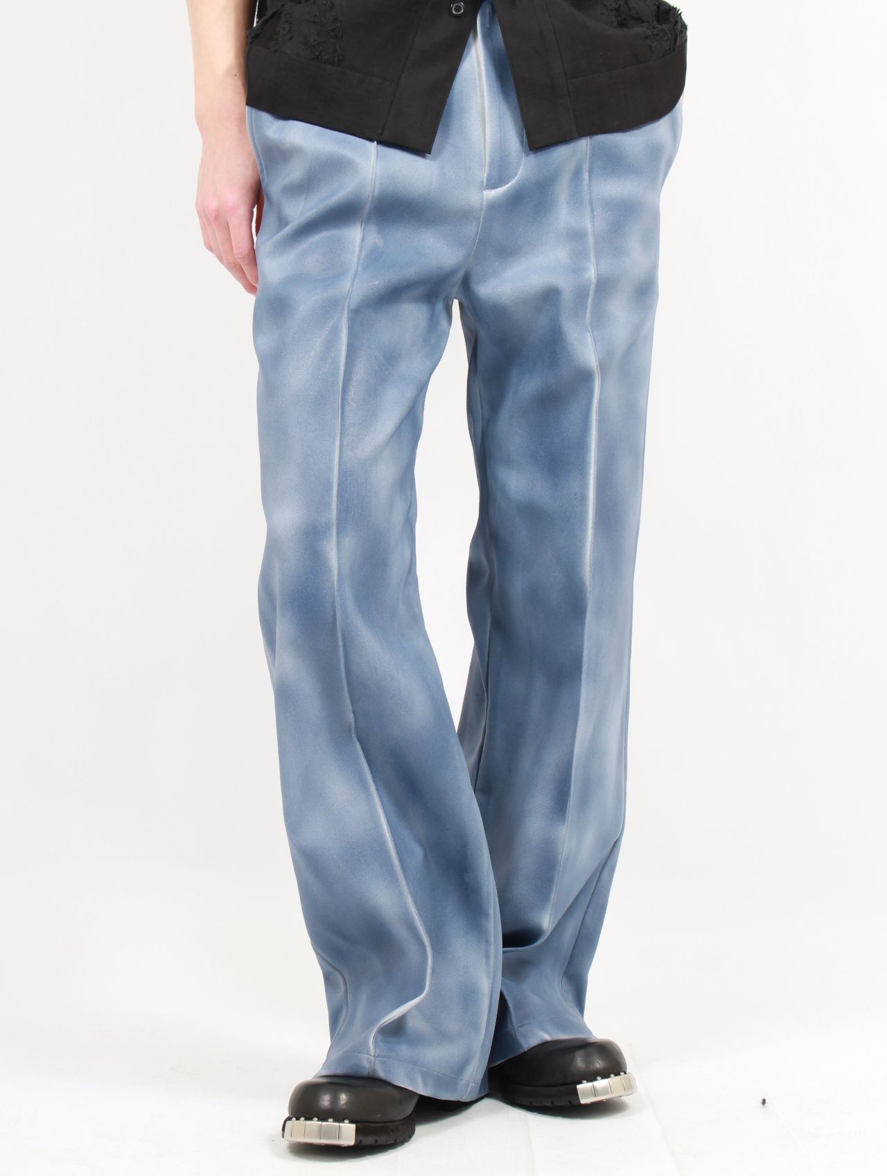 TAAKK - 【25SS】レザーライク ジャージー スラックス / SLACKS