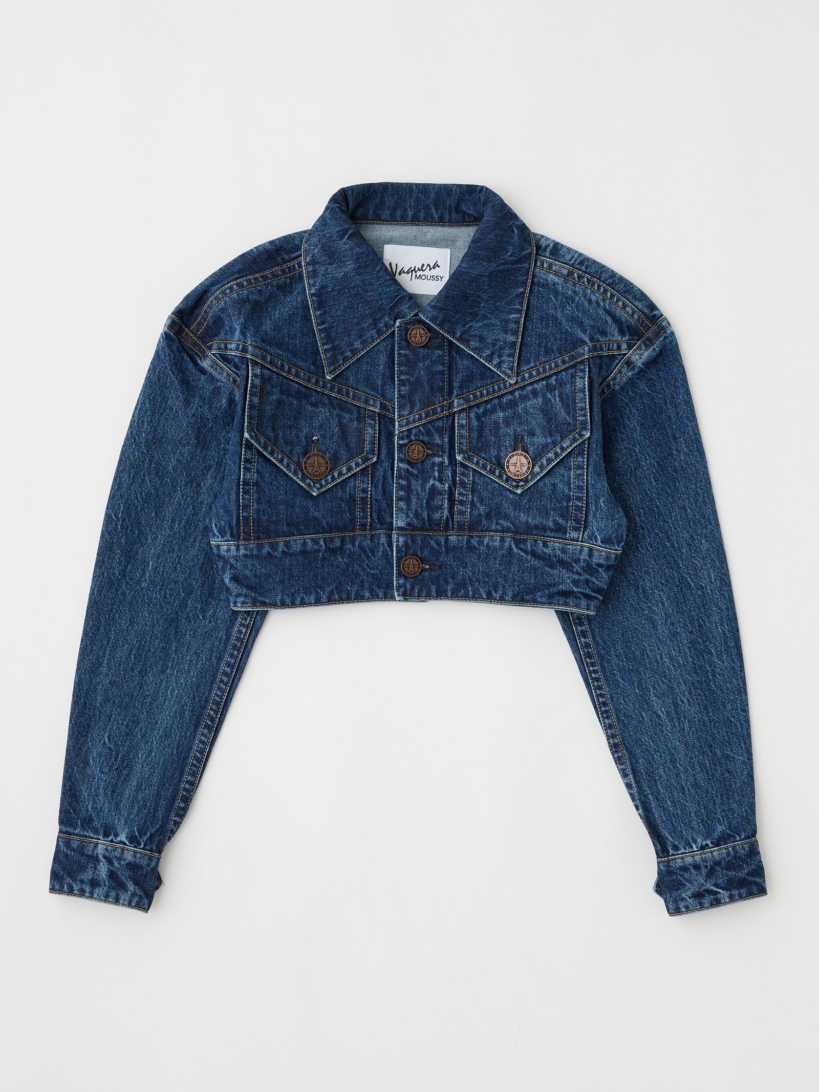 VAQUERA × MOUSSY - 【26SS】クロップド デニム ジャケット / VQ DENIM