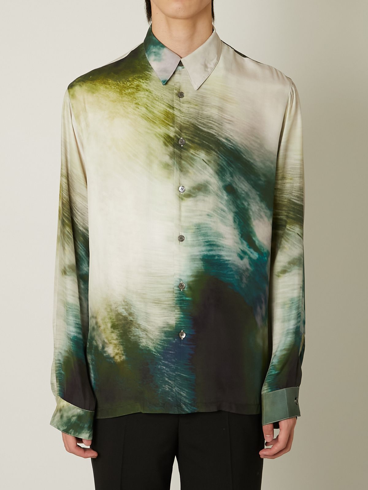 TAAKK - 【24AW】ペインティング シルク 長袖 シャツ / SILK SHIRT