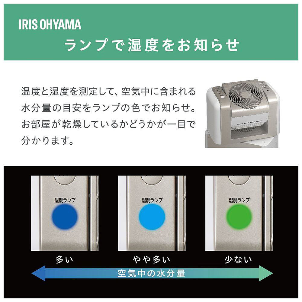 アイリスオーヤマ サーキュレーター衣類乾燥除湿機 KIJDC-N80-N KIJDC