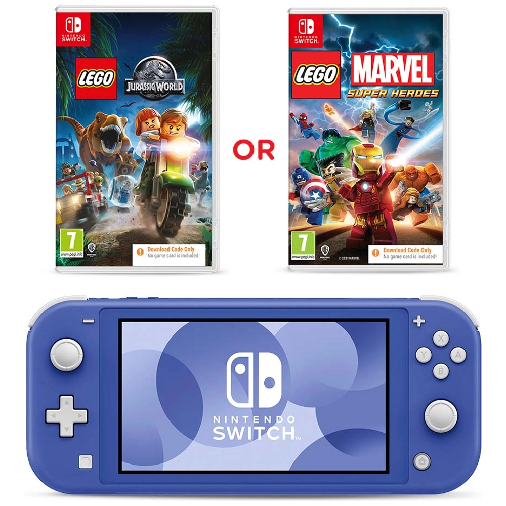 Nintendo Switch Lite (Blue) & Select LEGO Code in Box Game
