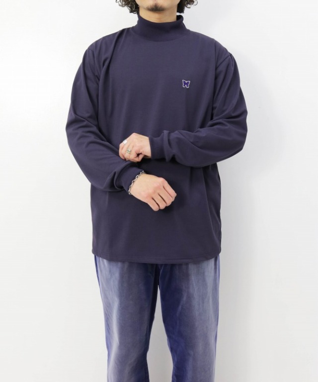 Needles/ニードルズ L/S Mock Neck Tee - Poly Jersey [カットソー・T