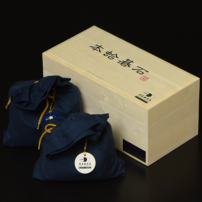 黒木碁石店 本蛤碁石 ブルーラベル 34号 | 前川榧碁盤店