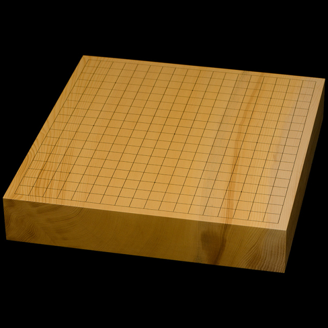 本榧卓上碁盤 3寸（一枚板・木裏） gb30033 | 前川榧碁盤店
