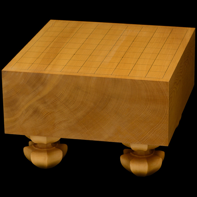 本榧足付将棋盤 6寸（天地柾） sa60035 | 前川榧碁盤店