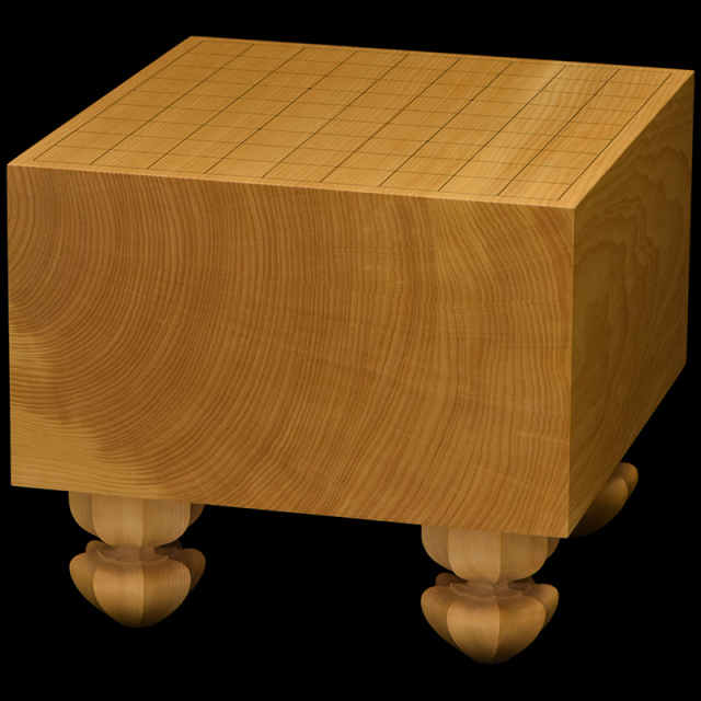 国産本榧足付将棋盤 6寸5分（天地柾） sa60033 | 前川榧碁盤店