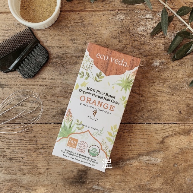 エコヴェーダ ヘナ オレンジ ecoveda オーガニックハーバルヘアカラー