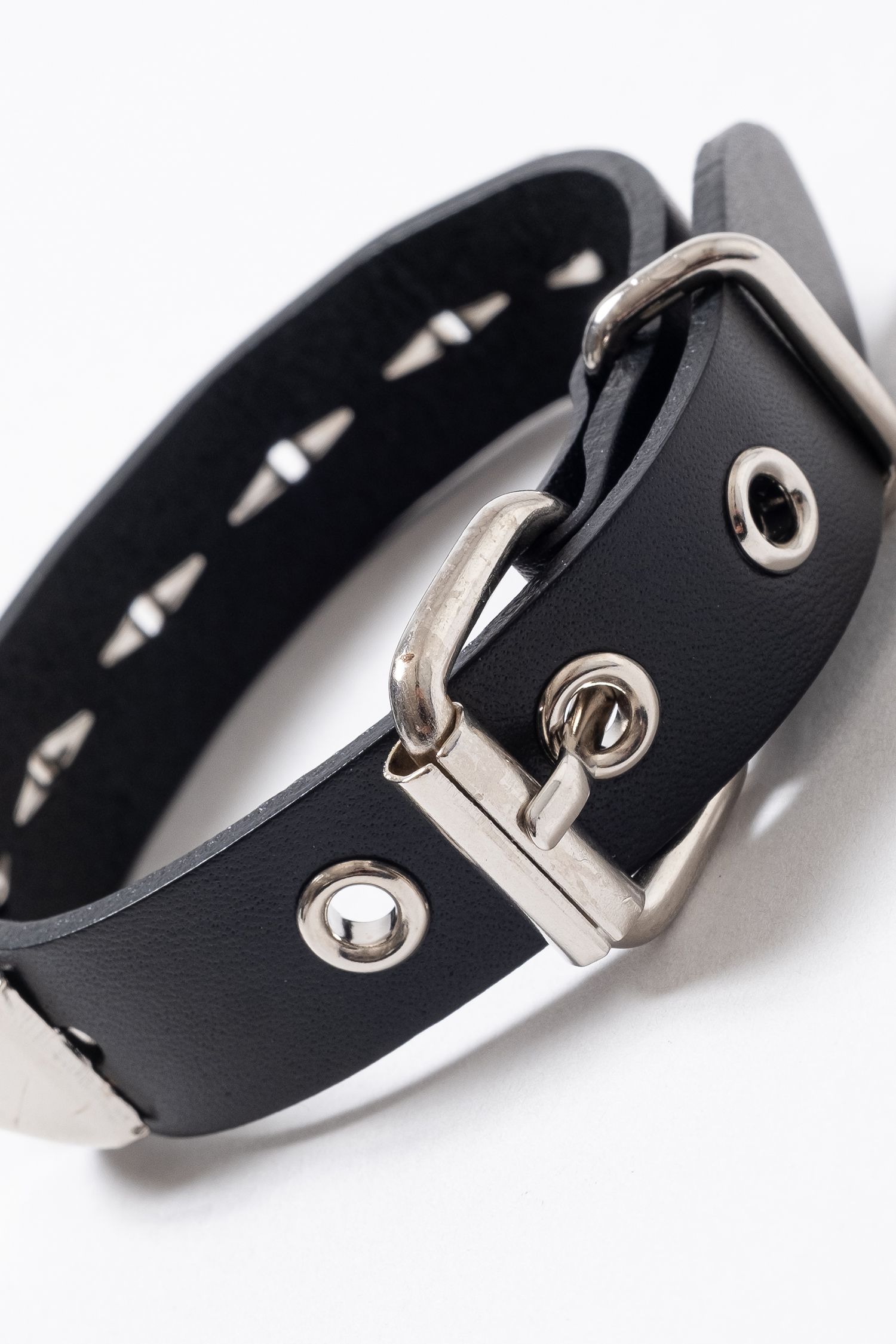 ピラミッドスタッズレザーベルトブレスレット ankoROCK(アンコロック