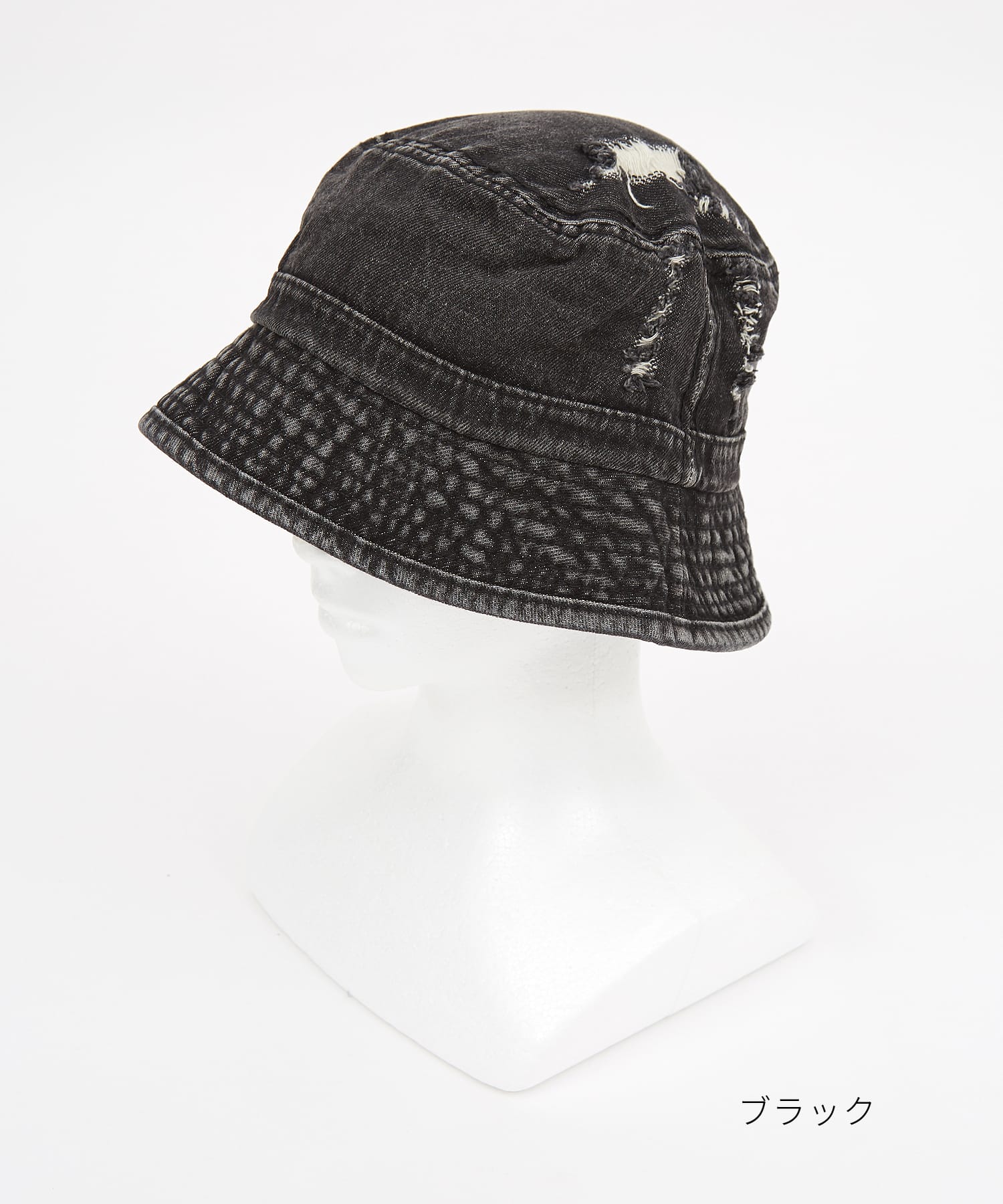 ダメージウォッシュドデニムバケットハット / メンズ レディース ユニ