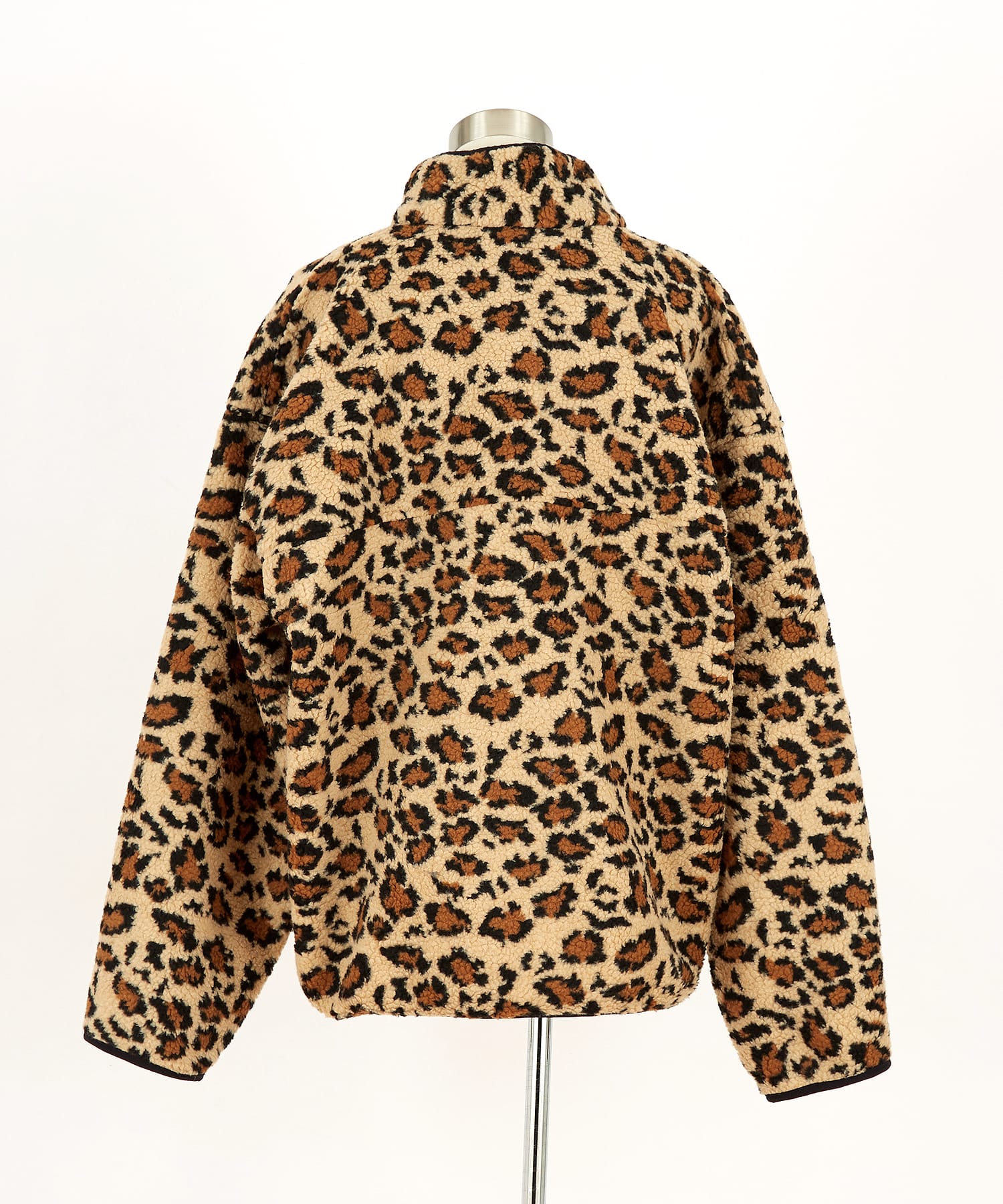 レオパードフリースボアスタンドプルオーバー / メンズ レディース