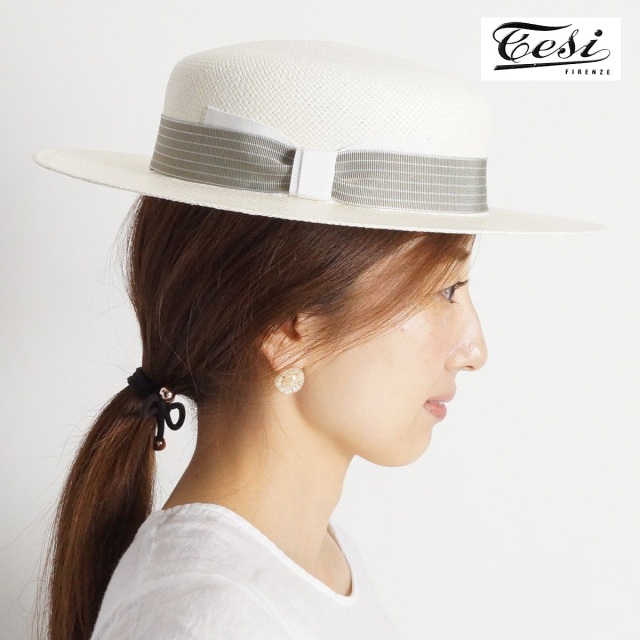 40%OFF】【アプト別注】Tesi テシ パナマハット CANOTTO M ベージュ