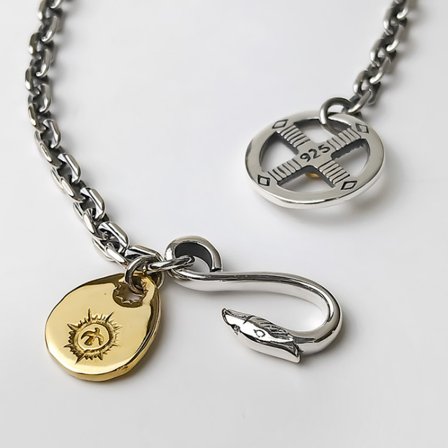 イーグルフック メディスンホイール チェーンブレスレット シルバー925