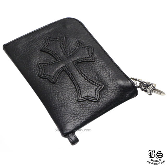 クロムハーツタイニー ZIP1セメタリークロスパッチウォレット|クロム