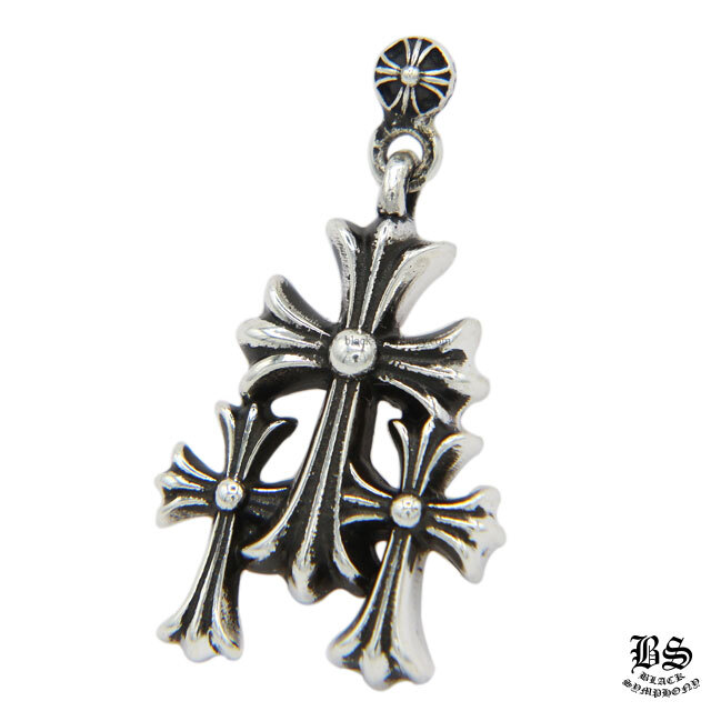 クロムハーツ3CHクロスドロップイヤリング(ピアス)（ピアス）|クロム