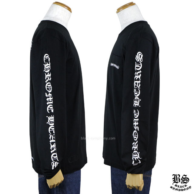 クロムハーツロングTシャツスクロールラベルブラック|クロムハーツ通販