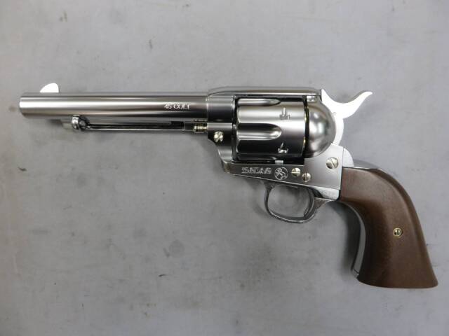 マルシン】コルトSAA.45 アーティラリー シルバー ABS 木製グリップ