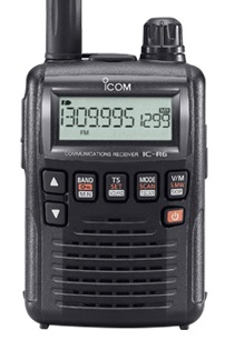 IC-R6 ブラック (当店オリジナルUSB充電ケーブル・無線ガールズ