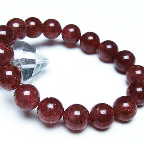 パワーストーン 天然石 アフリカンストロベリークォーツブレスレット