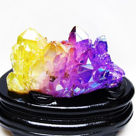 パワーストーン 天然石 オーラ水晶 オーラクリスタル クラスター