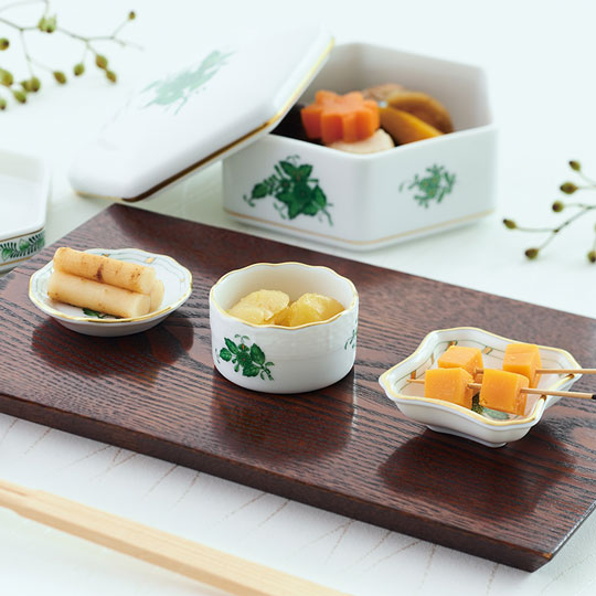 アポニー・グリーン] 豆皿3個セット