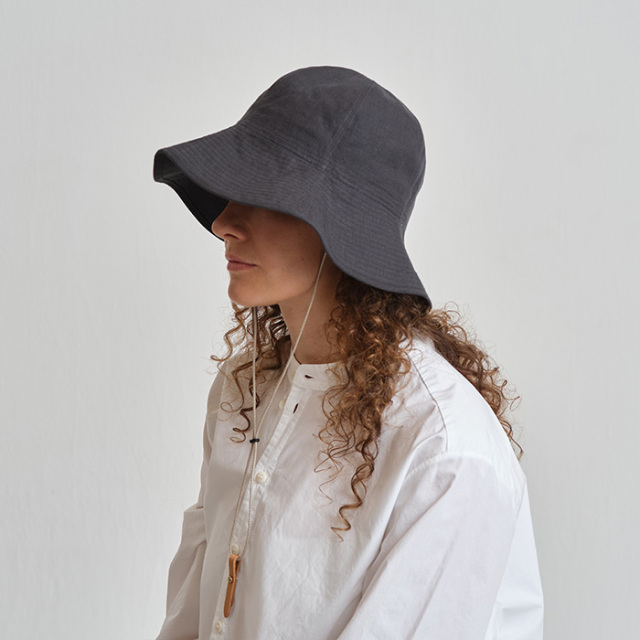 NINE TAILOR(ナインテイラー) リネンハット Canna Hat あご紐・マスク