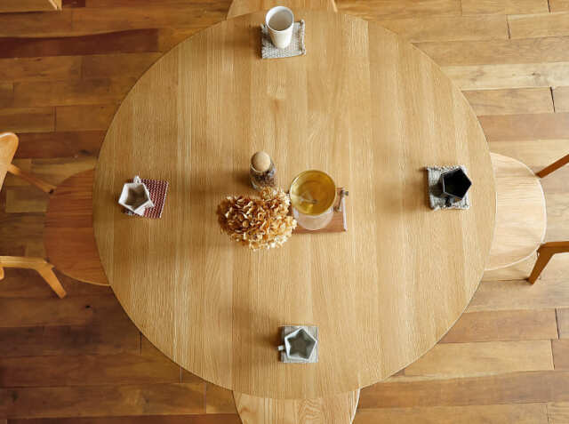 円形ダイニングテーブル RIVER（リバー）直径120cmタイプ｜北欧