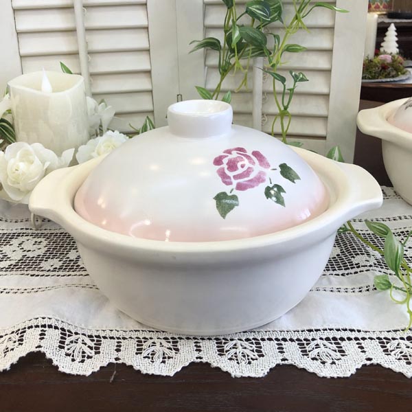 ローズ IH対応耐熱土鍋7号 ラ・フラール