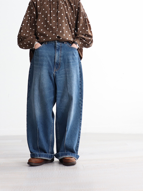 RhodolirioN (ロドリリオン) 90'Loose Straight Jean Pant - INDIGO