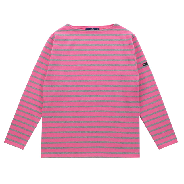 ウェッソン “ボーダー”［ネオンピンク/杢グレー]：セントジェームス