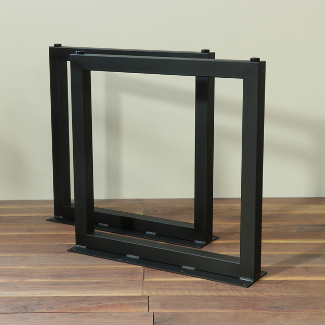 鉄脚】#50 H680mm【四角タイプ】2本組ダイニングテーブル脚 DIY用