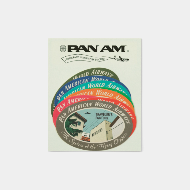 TF スーツケースステッカー パンナム 飛行機 ダイカット柄 (07100259)