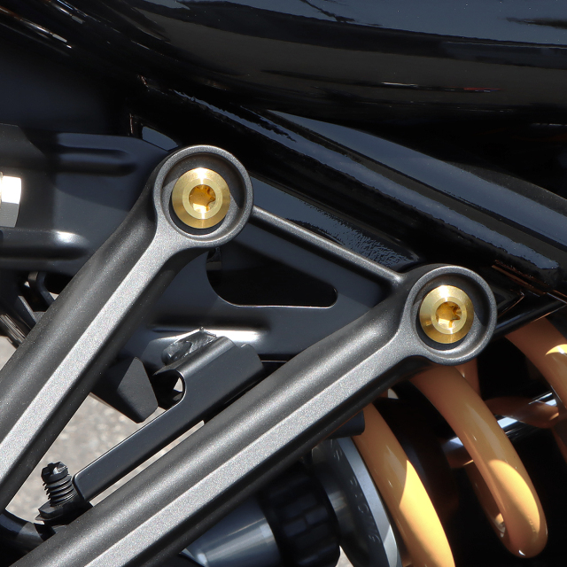 Z900RS 64チタン タンデムステップ用 ボルトセット ゴールド BS0014