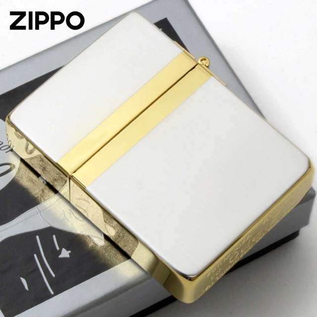 Zippo ジッポー 1935レプリカ ミラーライン 金銀コンビメッキ サテーナ