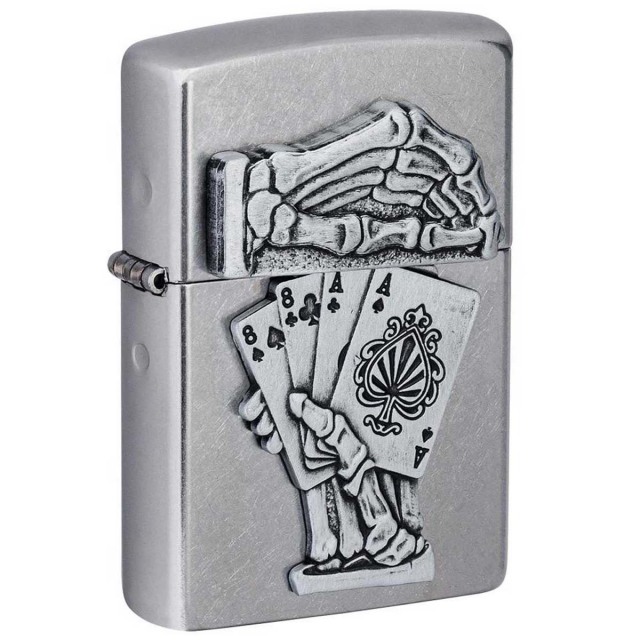 Zippo ジッポー トランプ スカル ドクロ 骸骨 Dead Mans Hand Emblem