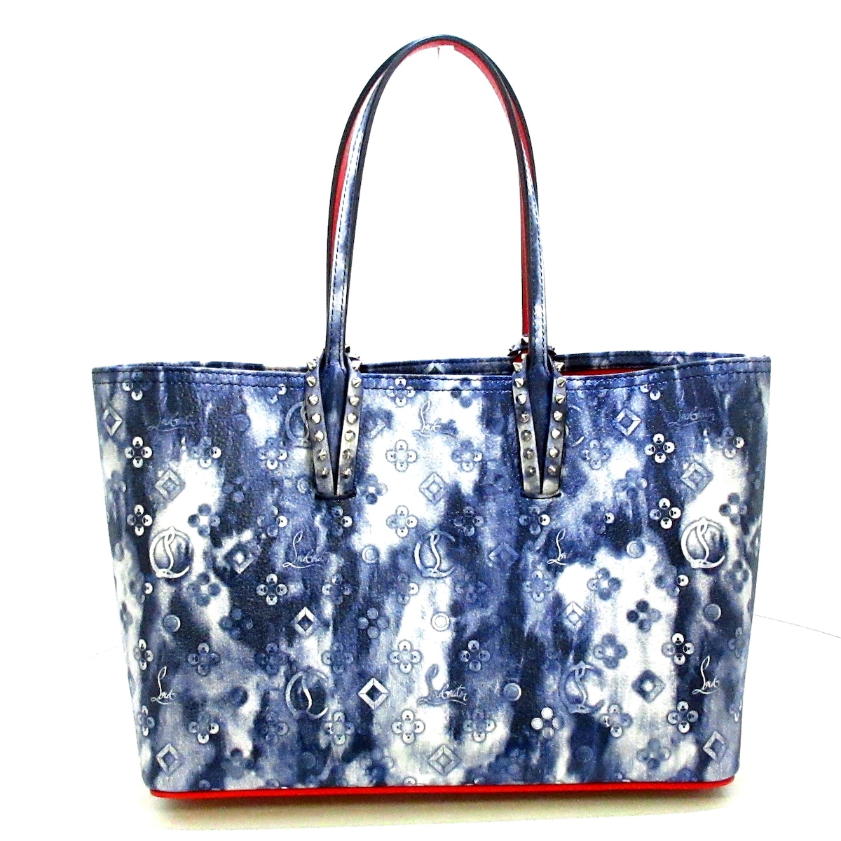 クリスチャンルブタン/トートバッグ/カバタスモール/ネイビー