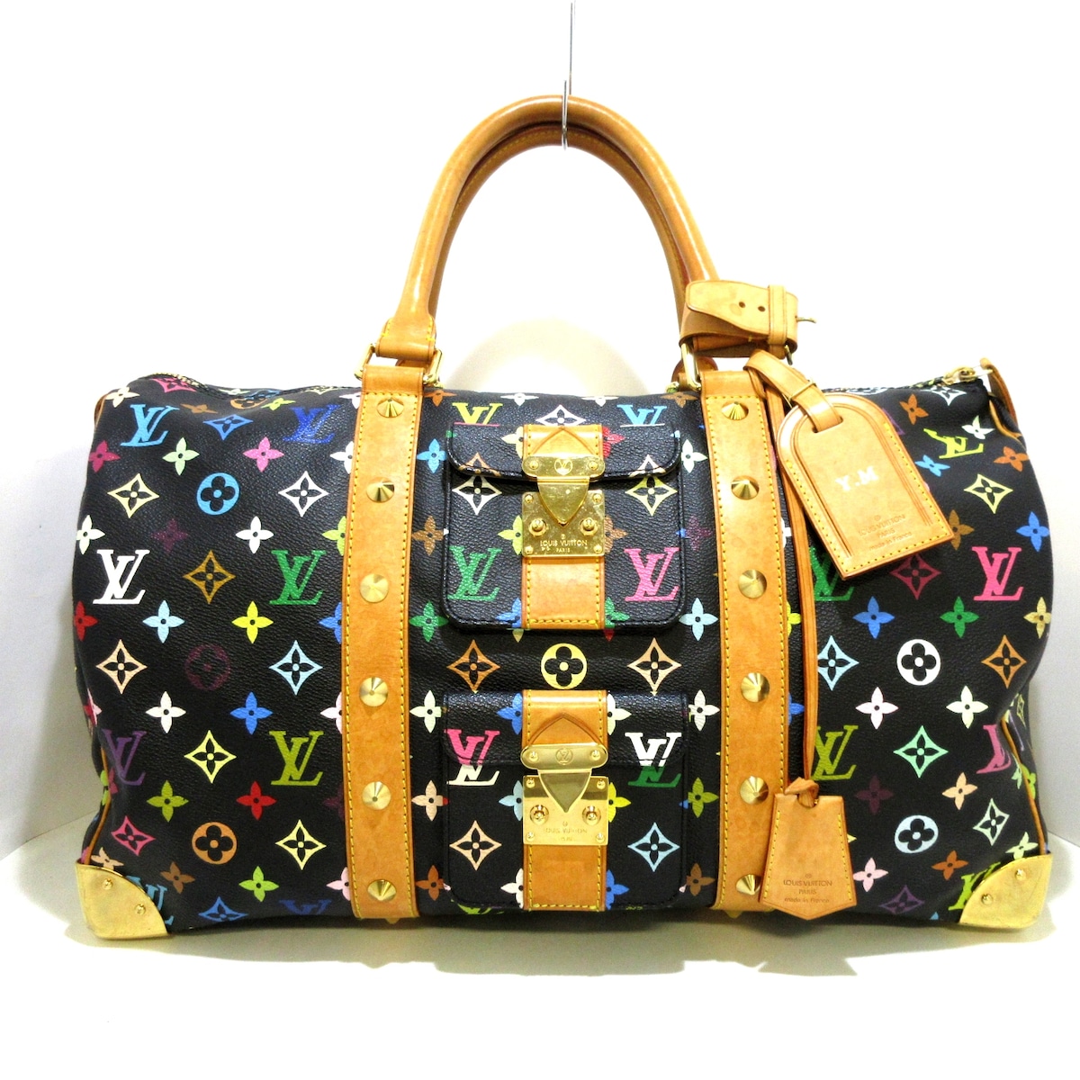 ルイヴィトン/ボストンバッグ/キーポル45/ノワール/モノグラム・マルチ