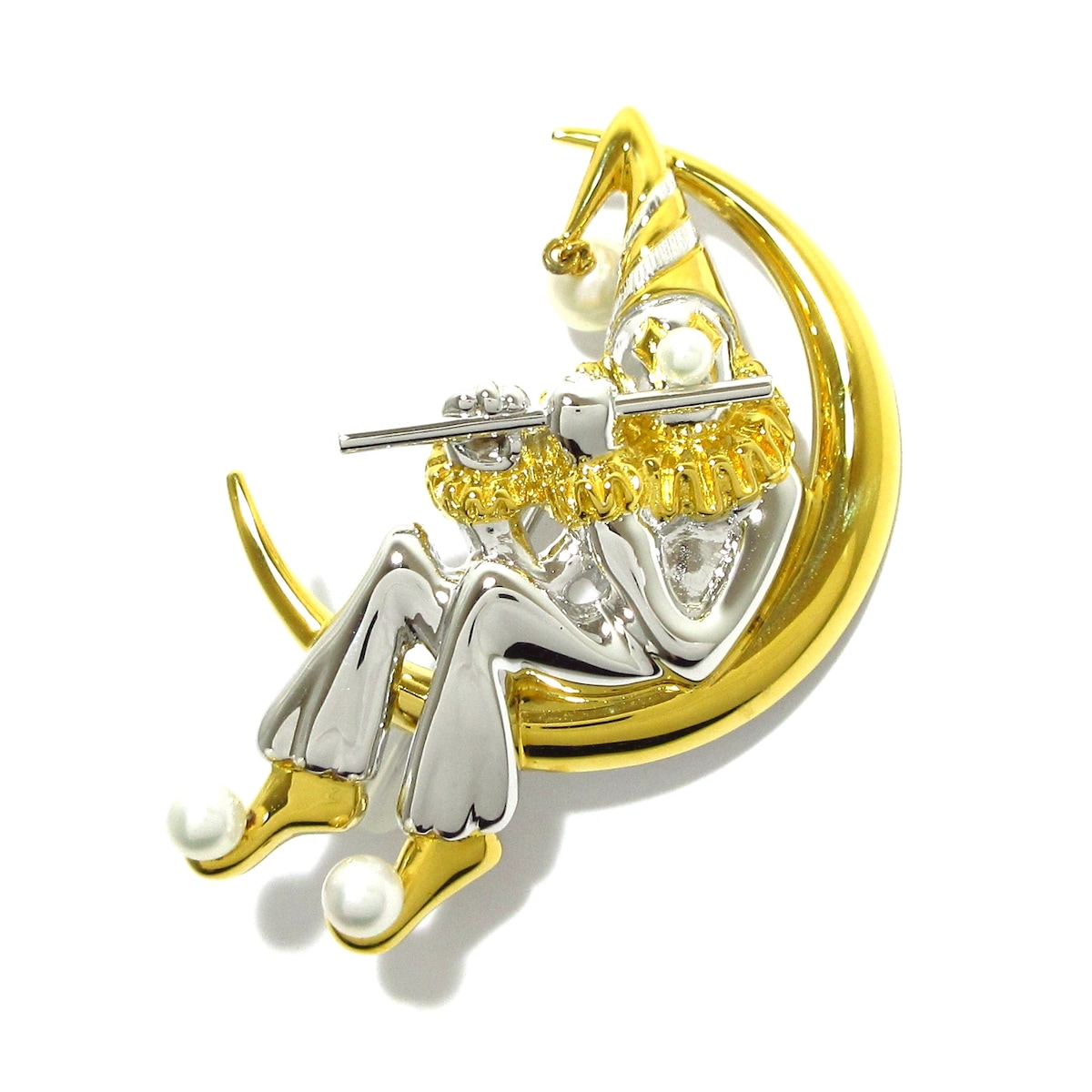 ミキモト/ブローチ/ゴールド×シルバー×アイボリー/ピエロの買取実績