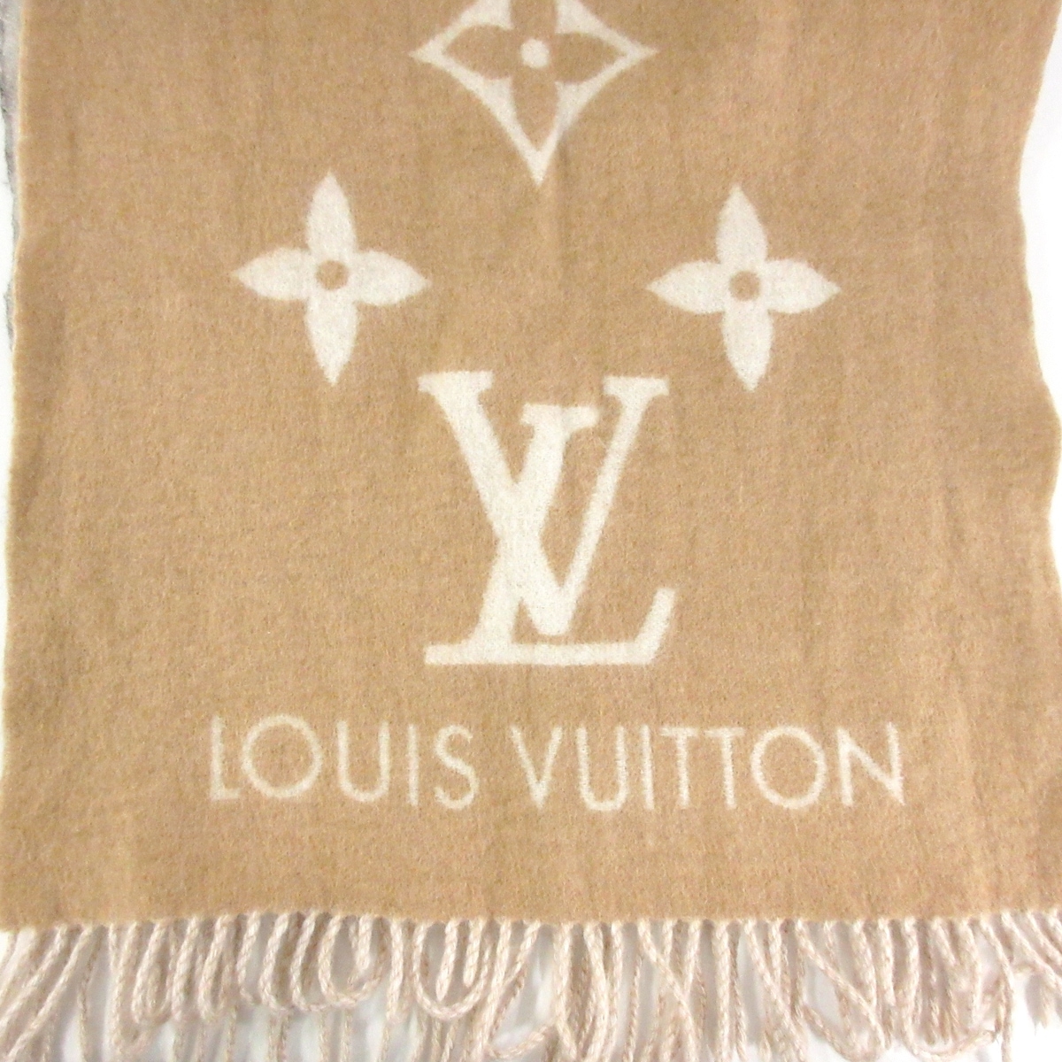 ルイヴィトン/マフラー/ベージュ/サイズ：□長さ ⇒ 191.0 cm □幅