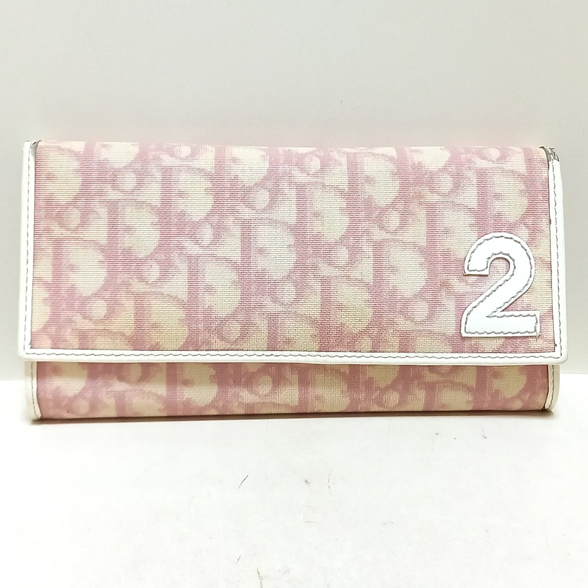 ディオール/クリスチャンディオール/長財布/トロッター/ピンク