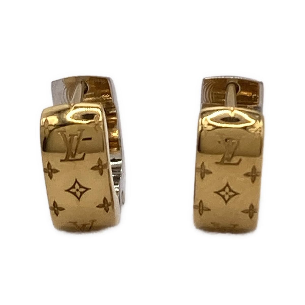ルイヴィトン/ピアス/ブックレドレイユナノグラム/ゴールド×シルバー