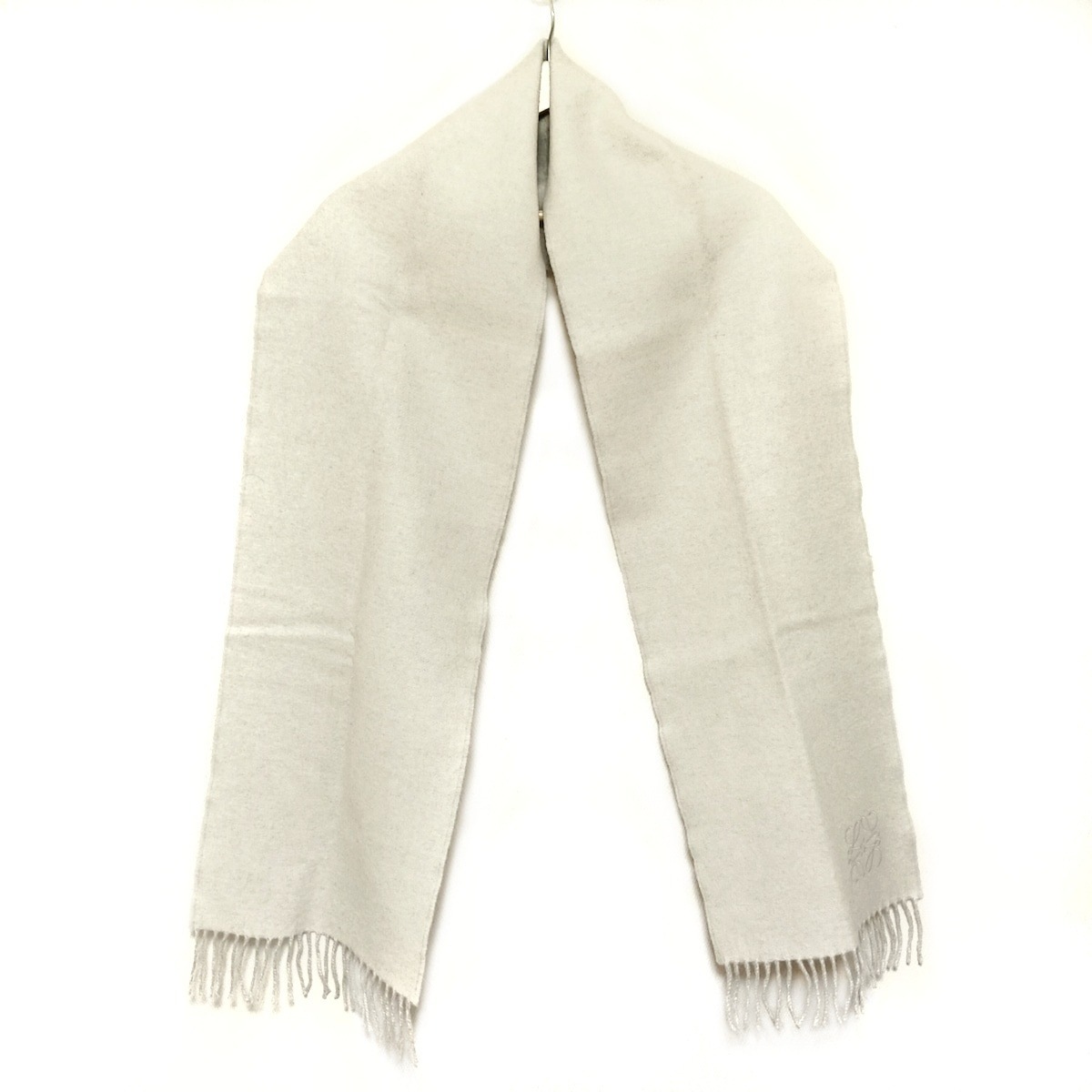 ロエベ/マフラー/ライトグレー×白の買取実績【ブランディア】