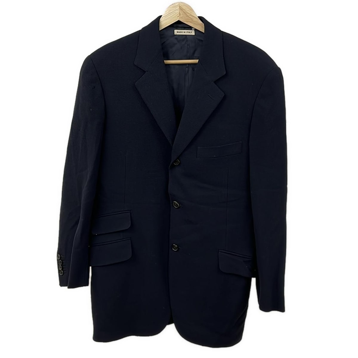 HERMES(エルメス) ジャケット サイズ48 L メンズ - G9105 黒 ウール