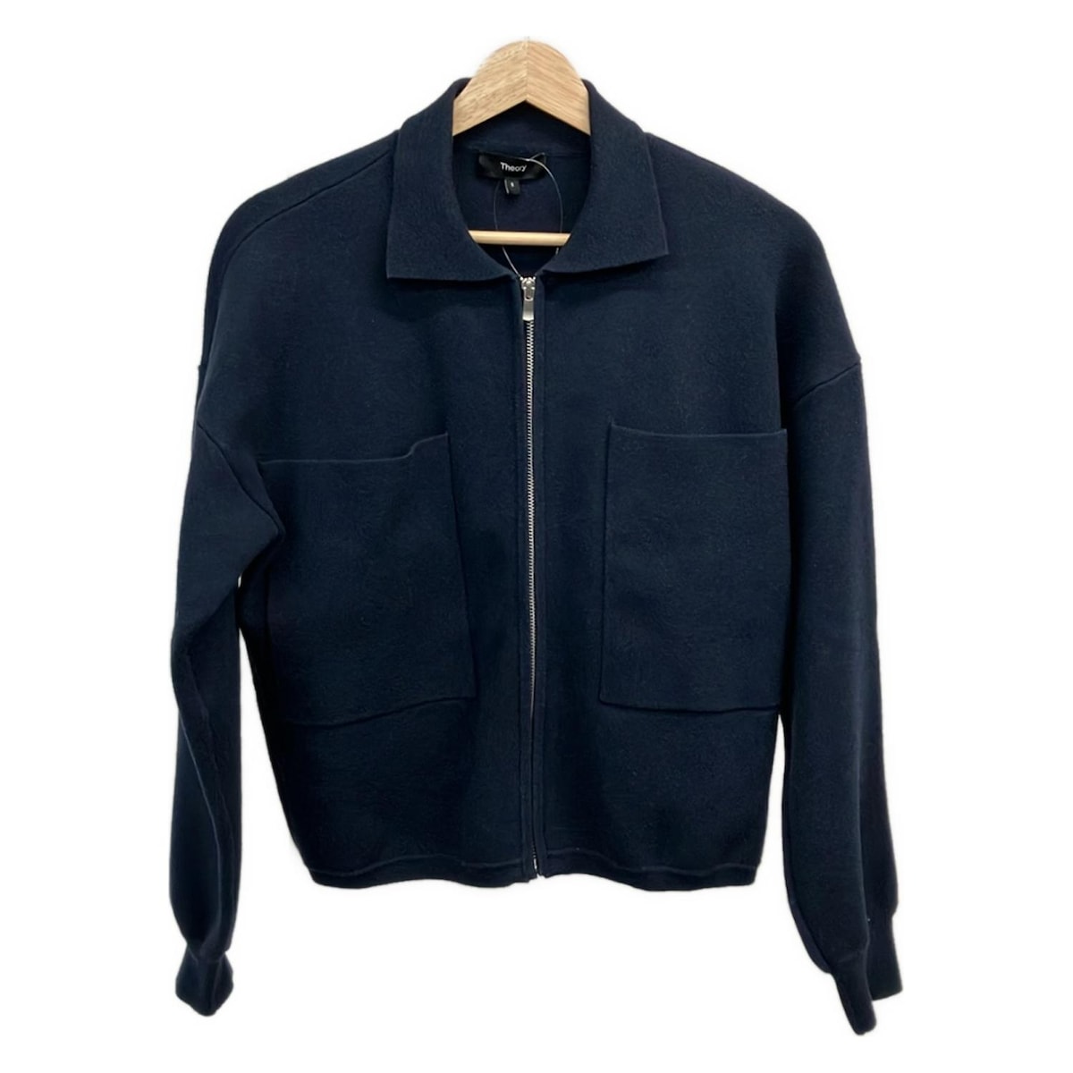 theory(セオリー) ブルゾン サイズS レディース美品 - ネイビー