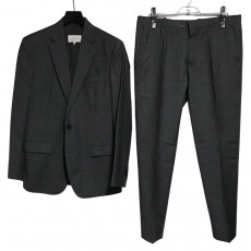 メゾンマルジェラ/メンズスーツ/ダークブラウン×ライトピンク×ブルー