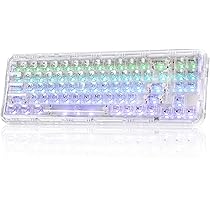 Amazon | YUNZII X71 メカニカルゲーミングキーボード 透明キー