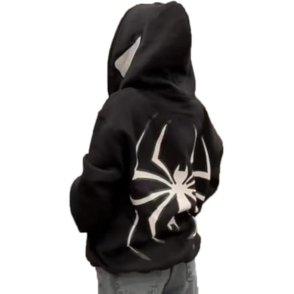 Amazon.com: Y2K Spider Velvet and Thickened Large Women's Hooded